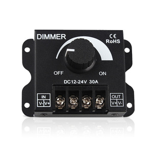 สวิตช์หรี่ไฟในบ้านแบบแมนนวลสวิตช์หรี่30A สีเดียว DC12 ~ 24V สวิตช์หรี่ไฟ LED - Product Image 1