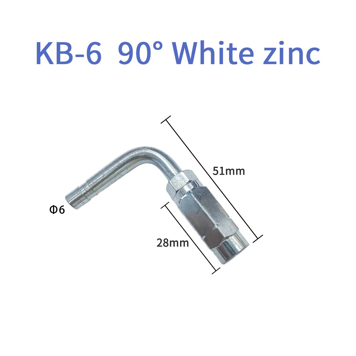 KB-690 ° Acier au carbone avec zinc blanc