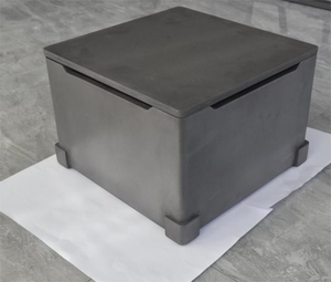 熔炼铝铜金用定制高温硅坩埚石墨盒 - Product Image 1