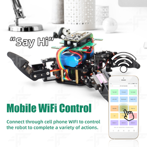 Neues Spider Four-Legged Robotics Starter Kit WiFi-Steuerung DIY STEM Robot Kit Schulbildung Smart Robot Car Kit - Product Image 4