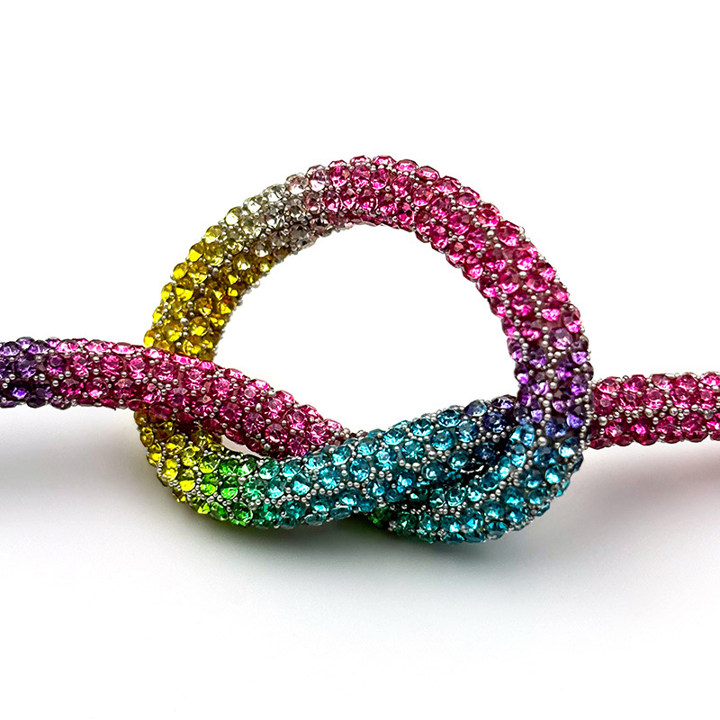 Rainbow (spray color) +AB millet beads