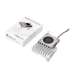 Enfriador activo oficial de Raspberry Pi para Raspberry Pi 5, ventilador controlado por temperatura, disipador de calor de aluminio con cinta térmica