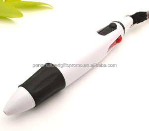 钢笔圆珠笔多色带握把部分，带颈链绳挂绳圆珠笔，带4色墨盒 - Product Image 5