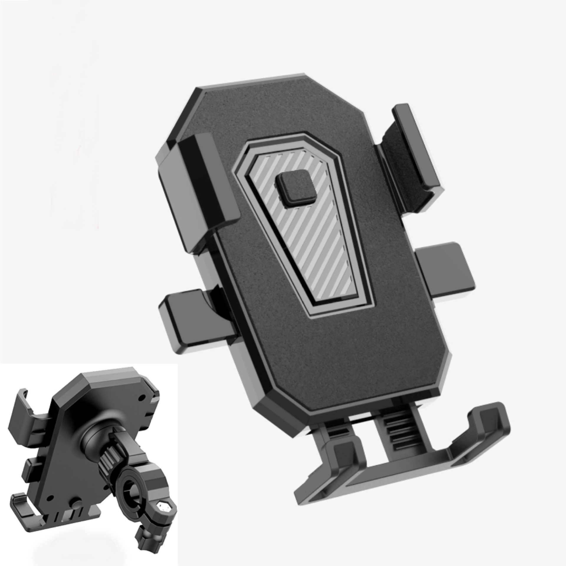 guidon noir adapté au guidon horizontal de vélo