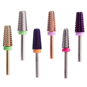 2024 <span class=keywords><strong>Facebook</strong></span> Hot Bán móng tay khoan bit 5 trong 1 Nail nộp hồ sơ bits công cụ làm móng tay lớn mịn Cone Carbide Tungsten Nail Khoan Bits - Product Image 2