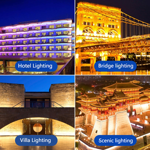 LED tüpler açık hat ışıkları Spot üreticisi otel binası manzara açık köprü aydınlatma anahat ışıkları