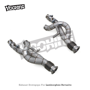 YK Lamborghini Revuelto V12 6.5L için ses iniş borusu 2023-2025 paslanmaz çelik egzoz borusu ücretsiz akış testi boru Turbo başlığı - Product Image 6