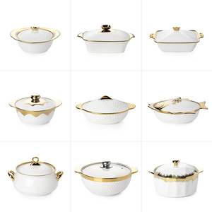 セラミックポット調理スープ鍋食器蓋付き - Product Image 6