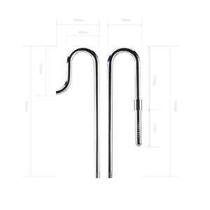 Filtres de sortie d'entrée d'eau en acier inoxydable durables écumoire respectueux de l'environnement de haute qualité pour les poissons pour le bureau vivant - Product Image 1