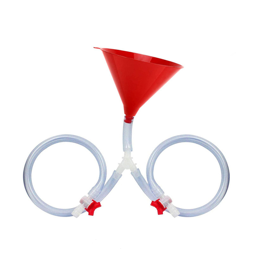 Tube rouge + transparent