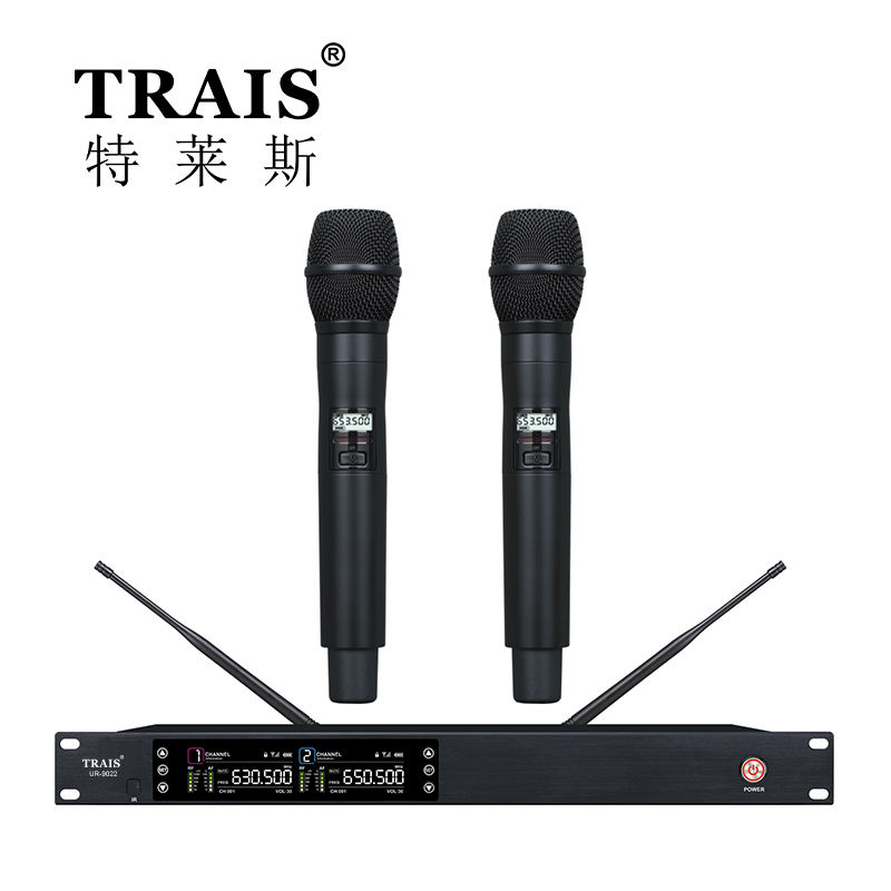 ไมโครโฟนมือถือสีดำ 1