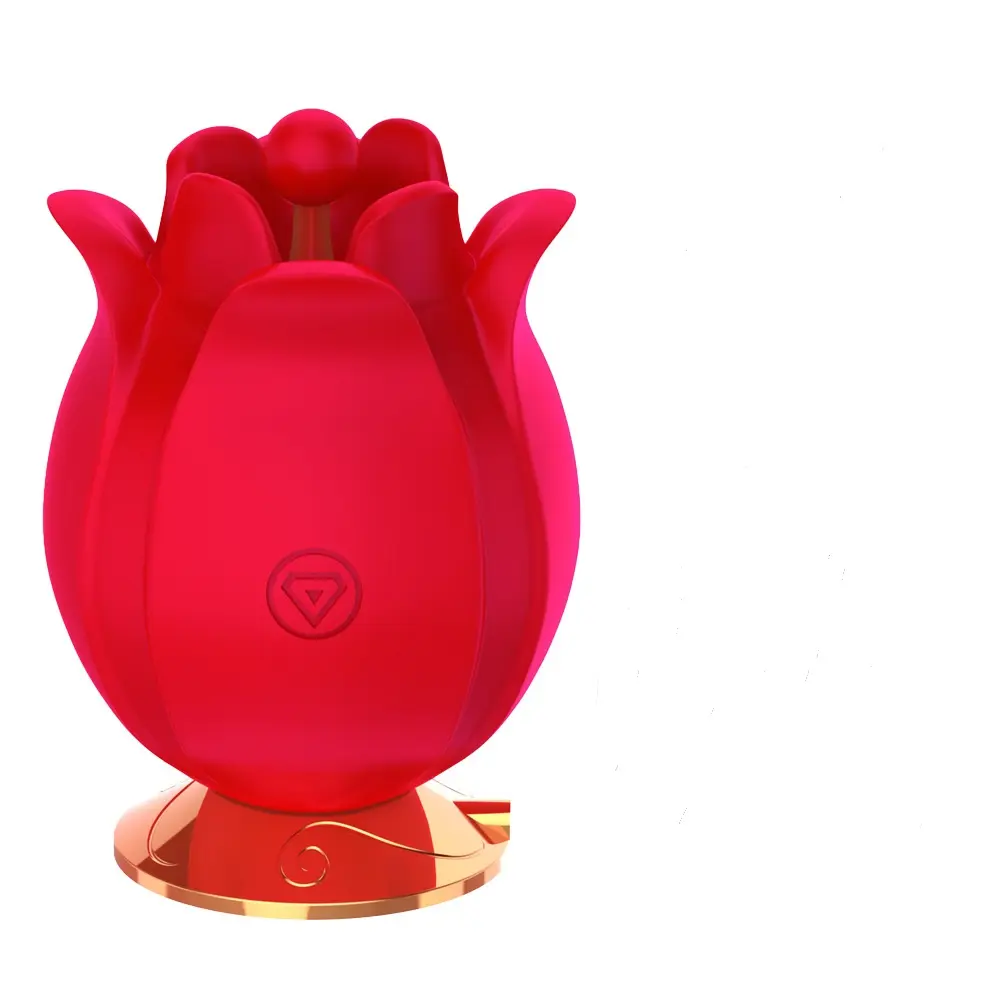 Vibratore Dildo in Silicone a forma di rosa Multi frequenza 2022 Mini carino rosa rosso fiore rosa vibratore massaggio donne