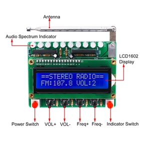 <strong>FM</strong> Radio <strong>Kits</strong> Soldering Projects DIY Electronics Digital <strong>Kit</strong> with LCD Display RDA5807 <strong>FM</strong> 87-108MHz Practice <strong>Kit</strong> Wireless Receive - Product Image 2