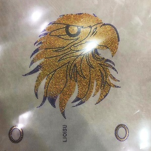 新产品大型服装装饰贴纸定制尺寸图案热转印标志亮片床单服装标签 - Product Image 1