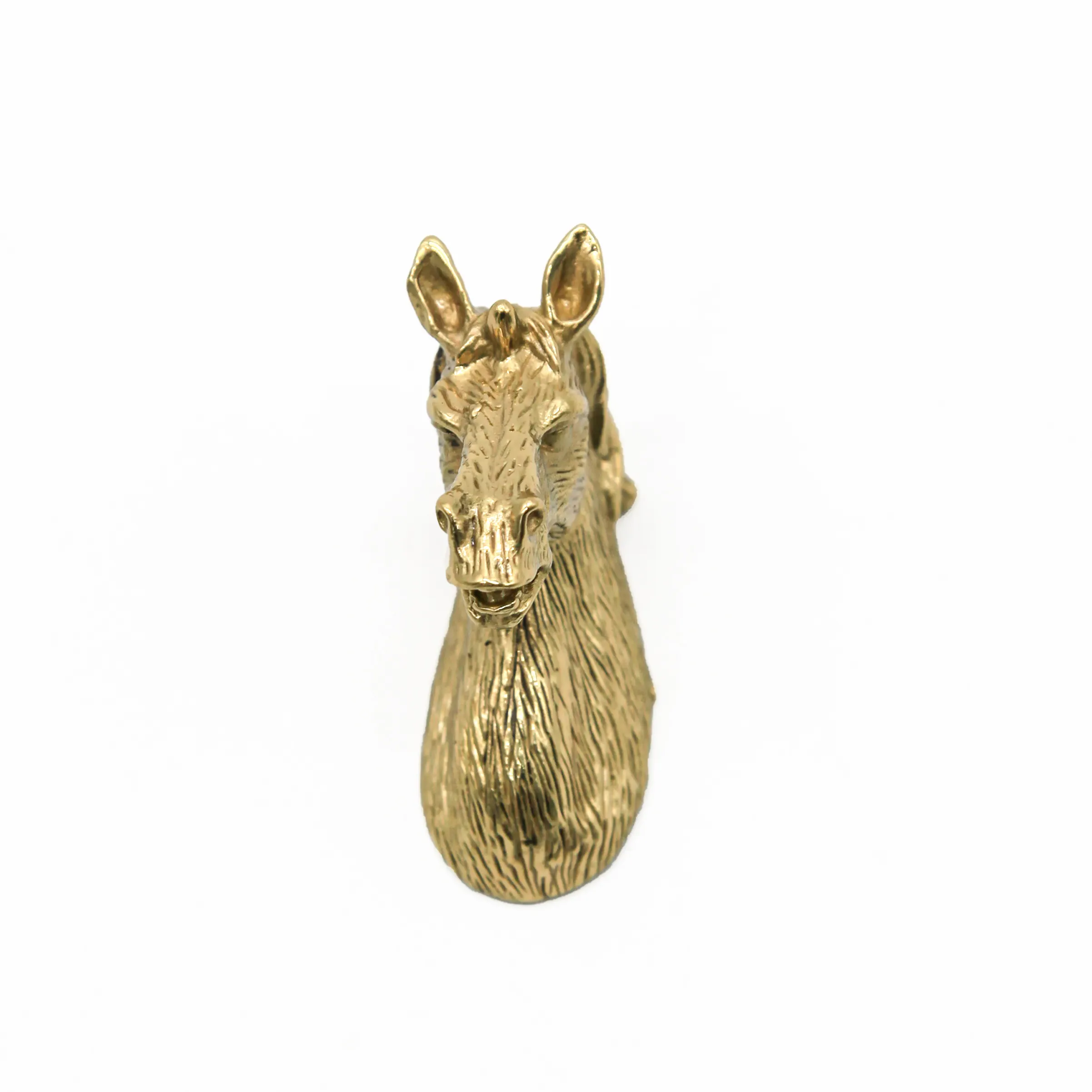 Forma Animal de manijas de latón antiguo perillas del Gabinete de Metal decorativos perillas de cajón armario manija