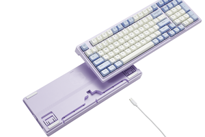 大量在庫迅速7日間出荷83キーPBTキーキャップUSBタイプCリニアクリーミースイッチデスクトップ用メカニカルゲーミングキーボード - Product Image 6