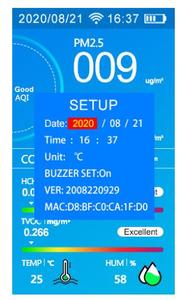 Super WIFI Connect <strong>air</strong> Controller Detector CO2 PM2.5 Gas Analyzer <strong>Quality</strong> Monitoring Instruments 4.3&quot; LCD Screen - Product Image 4