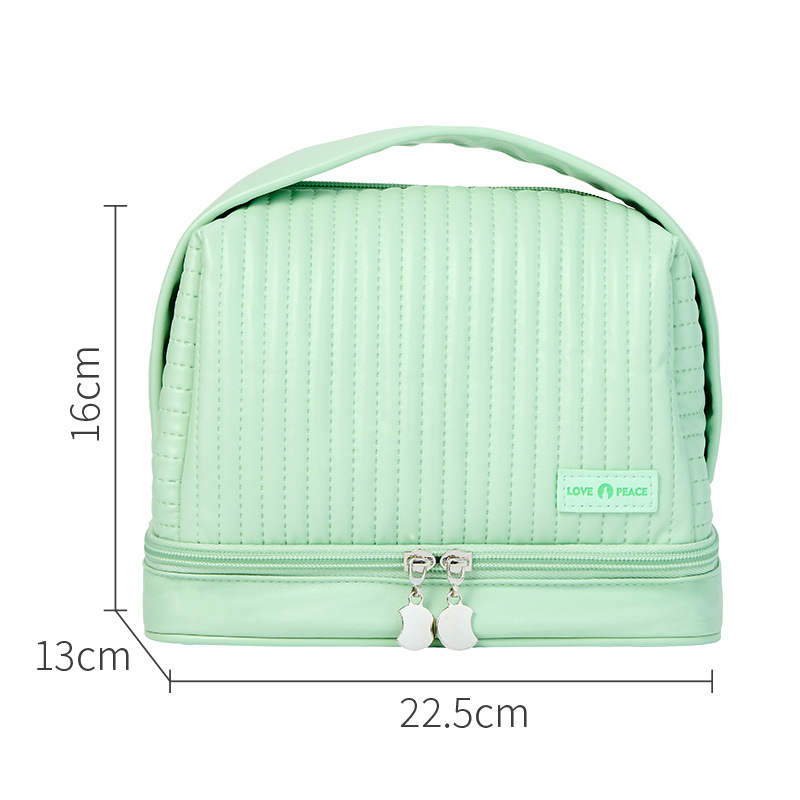 Toast cake makeup bag matcha green