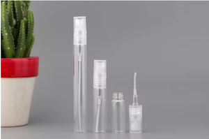小型香水アトマイザーバイアル2ml 3ml 5ml 10mlサンプルガラスボトルプラスチックスプレーポンプミニテスターボトル付き - Product Image 3