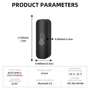 Tuya Bluetooth <strong>Temperature</strong> Humidity Sensor Mini Compatible with Bluetooth APP Remote Control Thermometer Hygrometer Sensor - Product Image 6