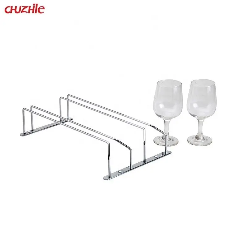 Hängende zweireihige Becher Weinglas halter Rack Rotwein Stemware Lagerung Metall Eisen Rack