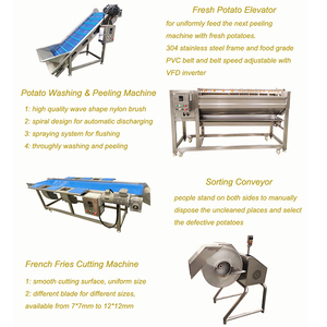 Belgium Small Investment Fully <strong>Automatic</strong> Potato Chips Making Machine Quick Frozen Semi Fried French Fries Production Line - Product Image 4