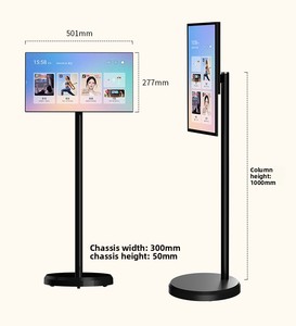 43 ''HD taşınabilir dijital tabela Kiosk LED aydınlatmalı LCD ekran dokunmatik ekran metin animasyon reklamlar için hareketli reklam oyuncu - Product Image 3