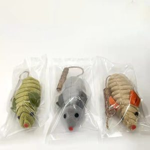 インタラクティブな猫のおもちゃの中にシルバーのスティックテールキャットニップと新しい到着かわいいぬいぐるみマウスのおもちゃ - Product Image 5