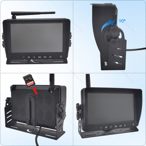Cámara de marcha atrás inalámbrica para vehículo, sistema de seguridad de cámara de visión trasera de camión inalámbrico Digital de 2,4g para camión Rv, autobús, remolque, camión, 24V - Product Image 5