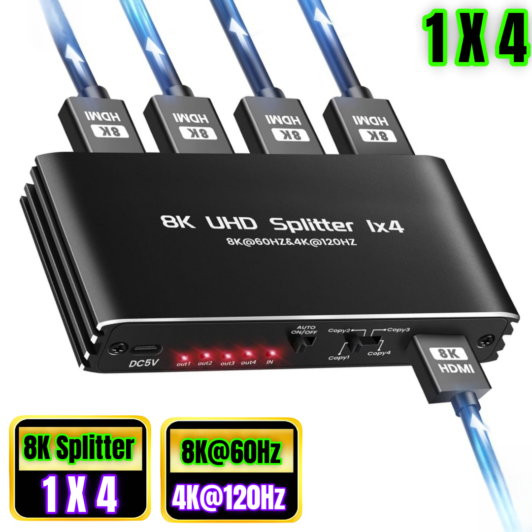 HDMI 1X4 -8K3 Black