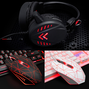Juego de teclado y mouse para juegos Juego de cuatro piezas Usb Computadora portátil Juego de teclado y mouse retroiluminado con cable - Product Image 3