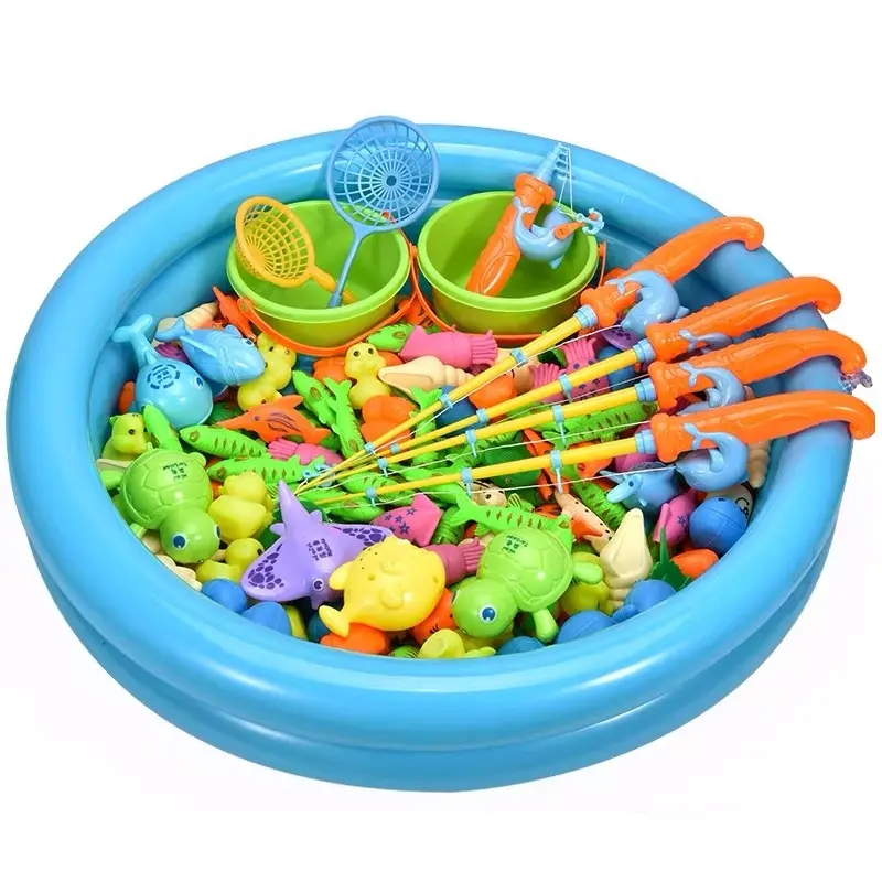 Jogos de pesca, conjunto de brinquedos educativos, peixe magnético, brinquedos para crianças, para áreas externas ou internas, imagem de jogo de peixe, plástico