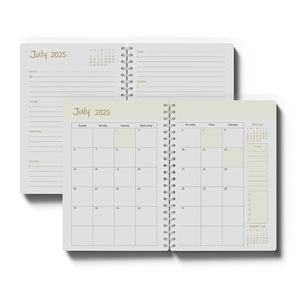 A5 Personalized <strong>Dated</strong> Hardcover Executive <strong>Notebooks</strong> Daily Planner January 2025 - December 2025 Weekly &amp; Monthly Diary Book - Product Image 5