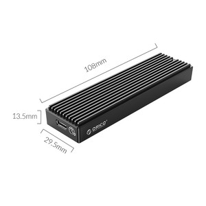 ORICO m.2 SSD kasa tipi-c harici kılıf nvme alüminyum alaşımlı okuyucu pcie dizüstü evrensel M.2 taşınabilir sabit disk - Product Image 4