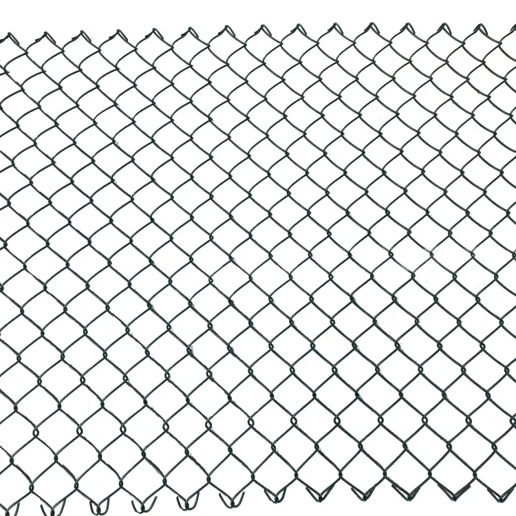 Clôture de maillon à chaîne en fil revêtu de pvc, mur gonflable, clôture à maillons en pvc