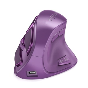 Mouse ottico ricaricabile senza fili per Mouse verticale senza fili ergonomico per computer compatibili multiuso - Product Image 1