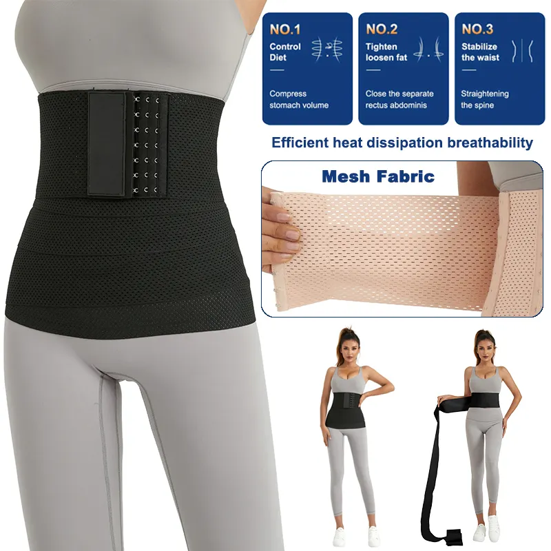 משודרג חדש רשת לנשימה בד Shapewear גוף צורת Fajas Colombianas נשים מחוך מותן מאמן מעצב עבור נשים