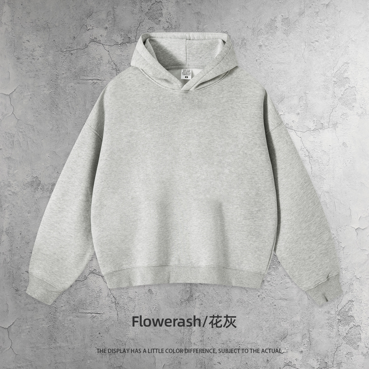 Boxy edition sweatshirt-flower grey