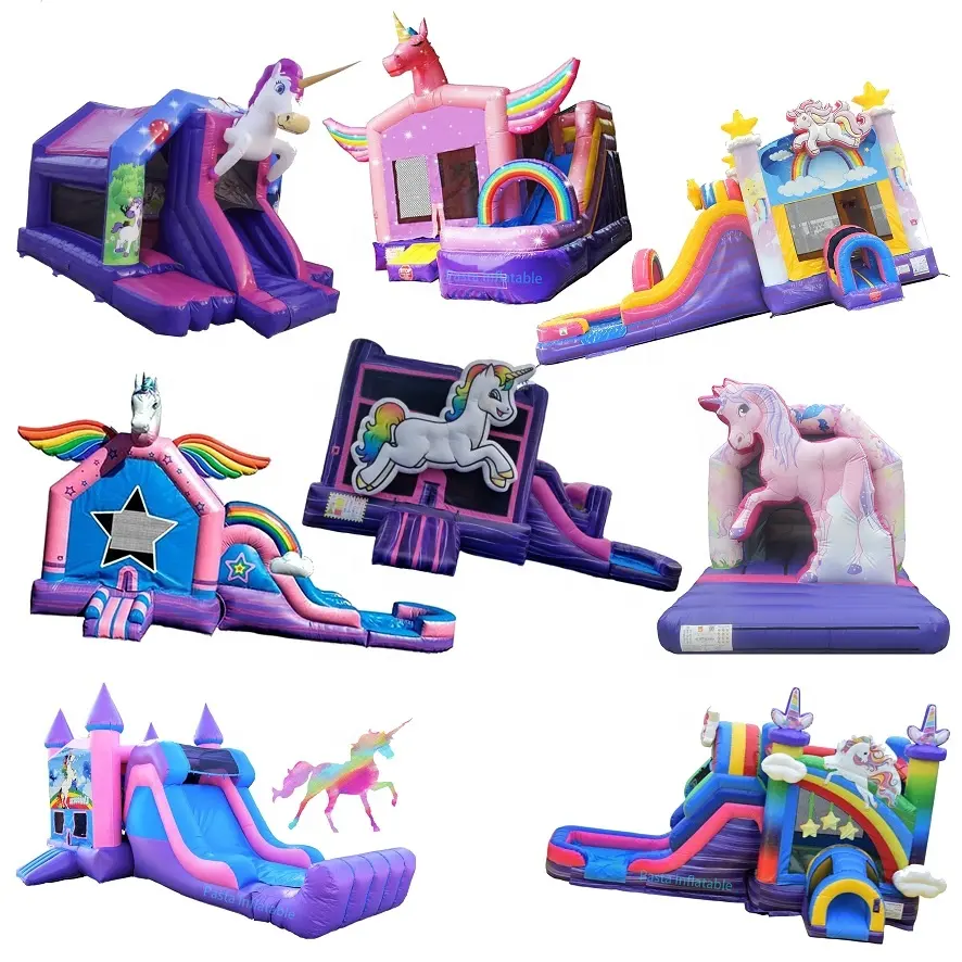 Château gonflable en marbre violet combo palmier château gonflable sautant videur tropical moonwalk combo avec piscine en forme de coeur