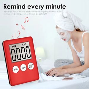 Küchen timer Super dünner LCD-Digital bildschirm Kochen Countdown Up Magnet uhr Wecker Zubehör Schlafsport-Arbeits werkzeug - Product Image 5