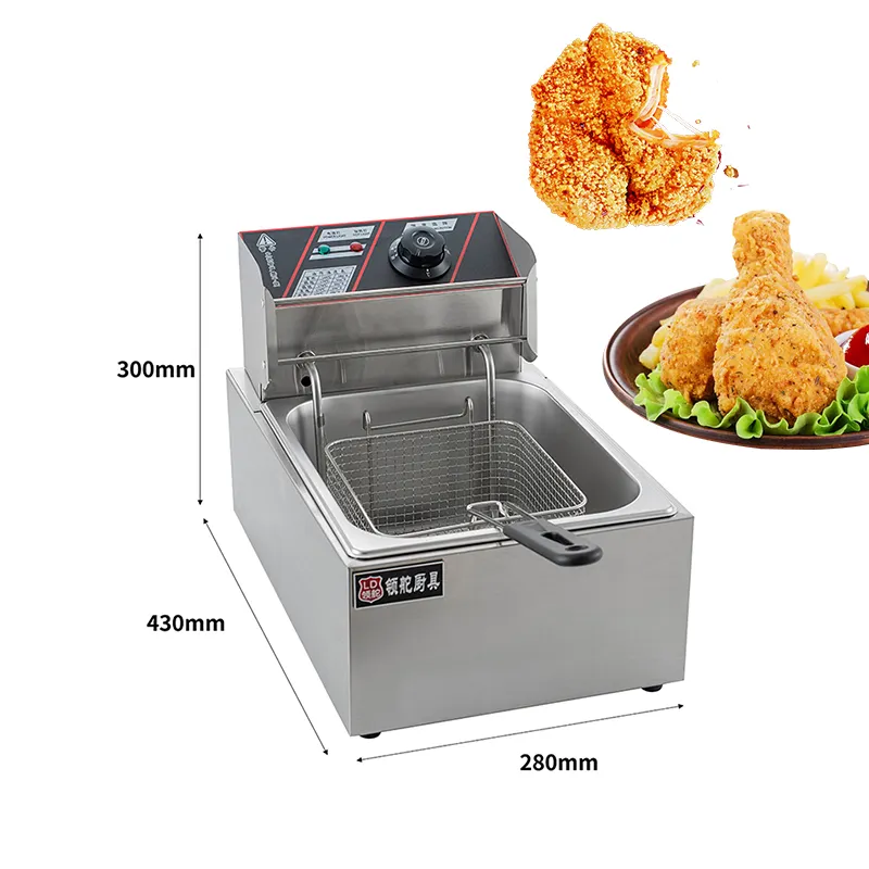 LD-EH81 Professional Countertop 6L Deep Fryer Potato Chip Fryer Electrical Deep Fryer