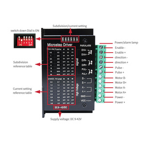 Controlador de motor paso a paso TB6600 controlador de motor paso a paso CNC de 2 fases NEMA 17 23 corriente de motor paso a paso por debajo de 4.0A - Product Image 4