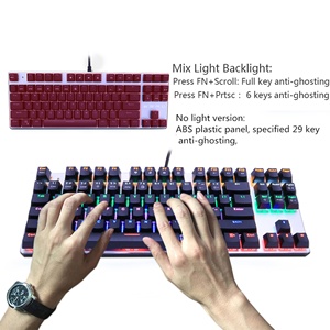 Smart Electronics Gaming Teclado mecánico con cable Teclado de 104/87 teclas - Product Image 4