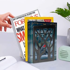 2024 פקק קצוות ספר מתכת באיכות גבוהה מותאם אישית למדפים דקורטיביים - Product Image 4