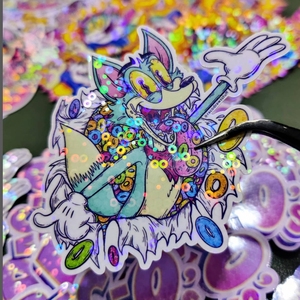 全息冷层压膜星点碎玻璃彩虹效果DIY工艺品照片装饰