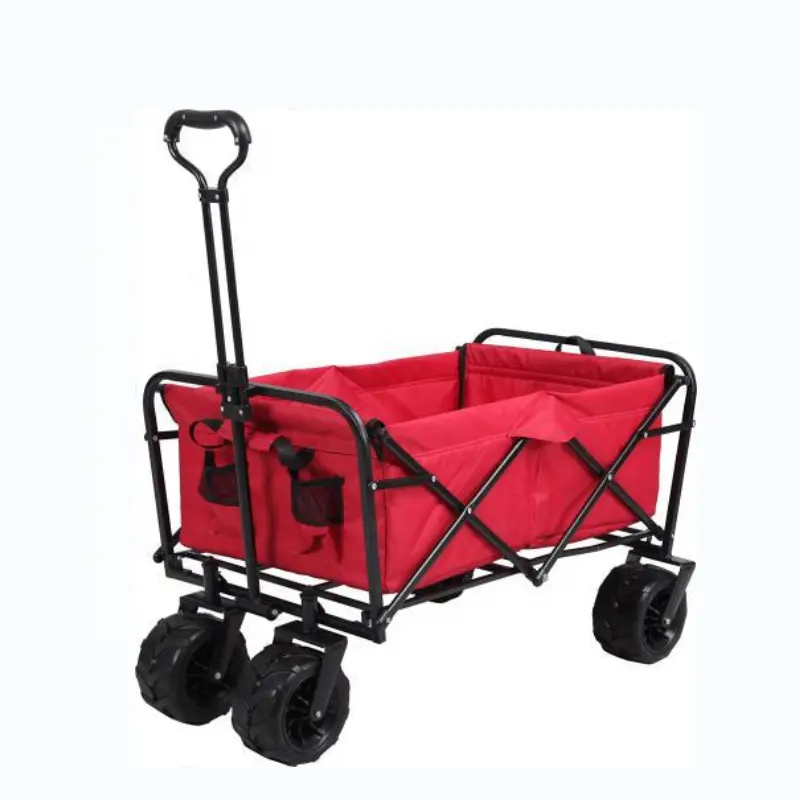 Cheap price 75kg folding outdoor collapsible garden cart tool trolley with handle g wagon CT-0221