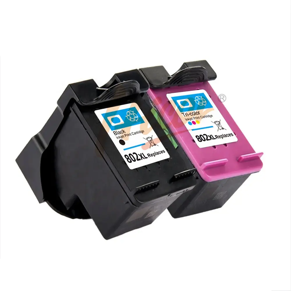 Hicor 802 XL 802XL Premium Color Black Remanufactured Ink Cartridge For HP Deskjet 1050 1510 2050 3050 printer
