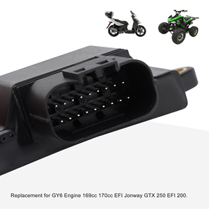 GOOFIT 18针摩托车CDI单元ECU点火模块更换GY6发动机169cc 170cc电喷Jonway GTX 250电喷200 - Product Image 5
