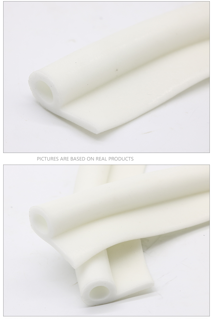 Custom high temperture resistant e-Shaped silicone rubber Seals Gaskets for oven