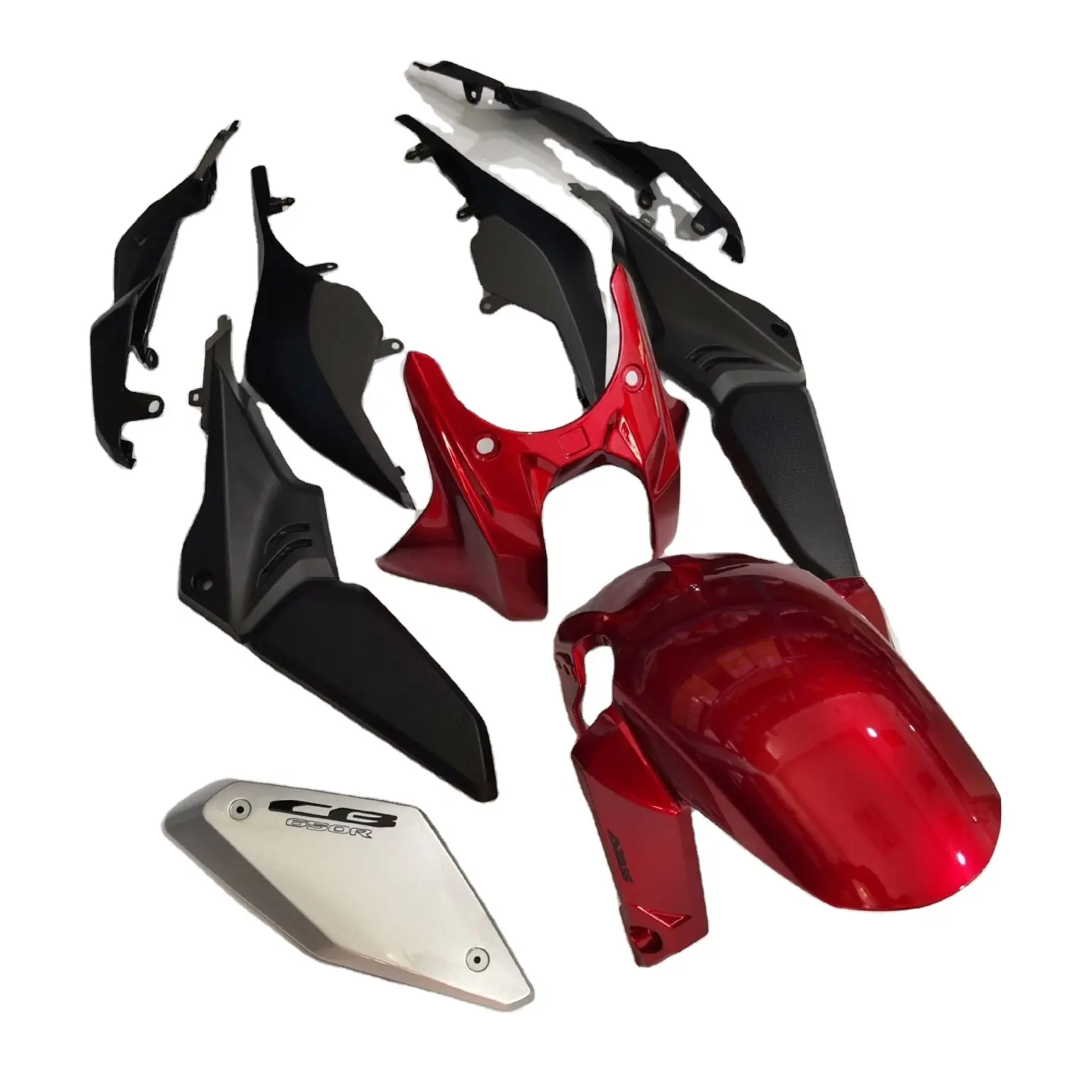 Kit de carenagens personalizáveis de motocicleta, cor adequada para honda cb650r 2019-2022, conjunto de corpo, injeção abs